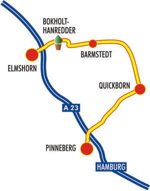 Anfahrt zur Baumschule Lehmann